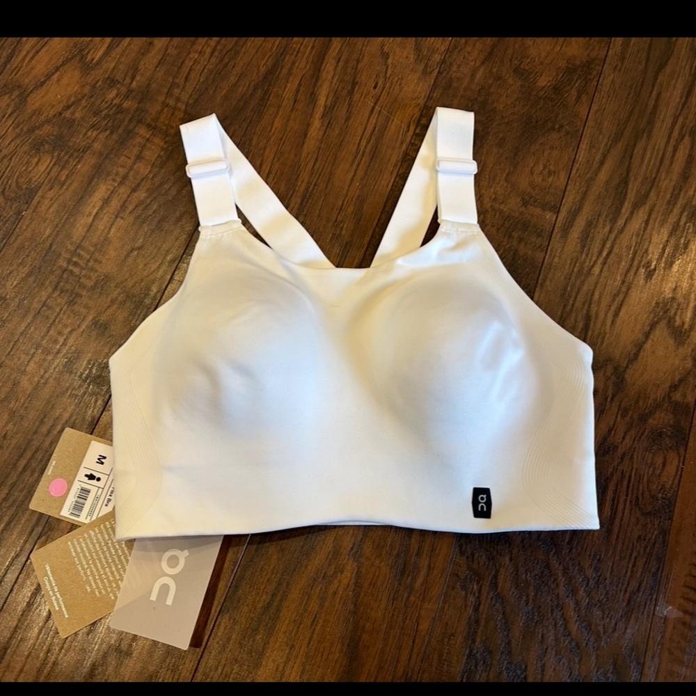 NWT π ON CLOUD Climate Performance Flex Bra Running Sports Bra - undyed white - Picture 2 of 14